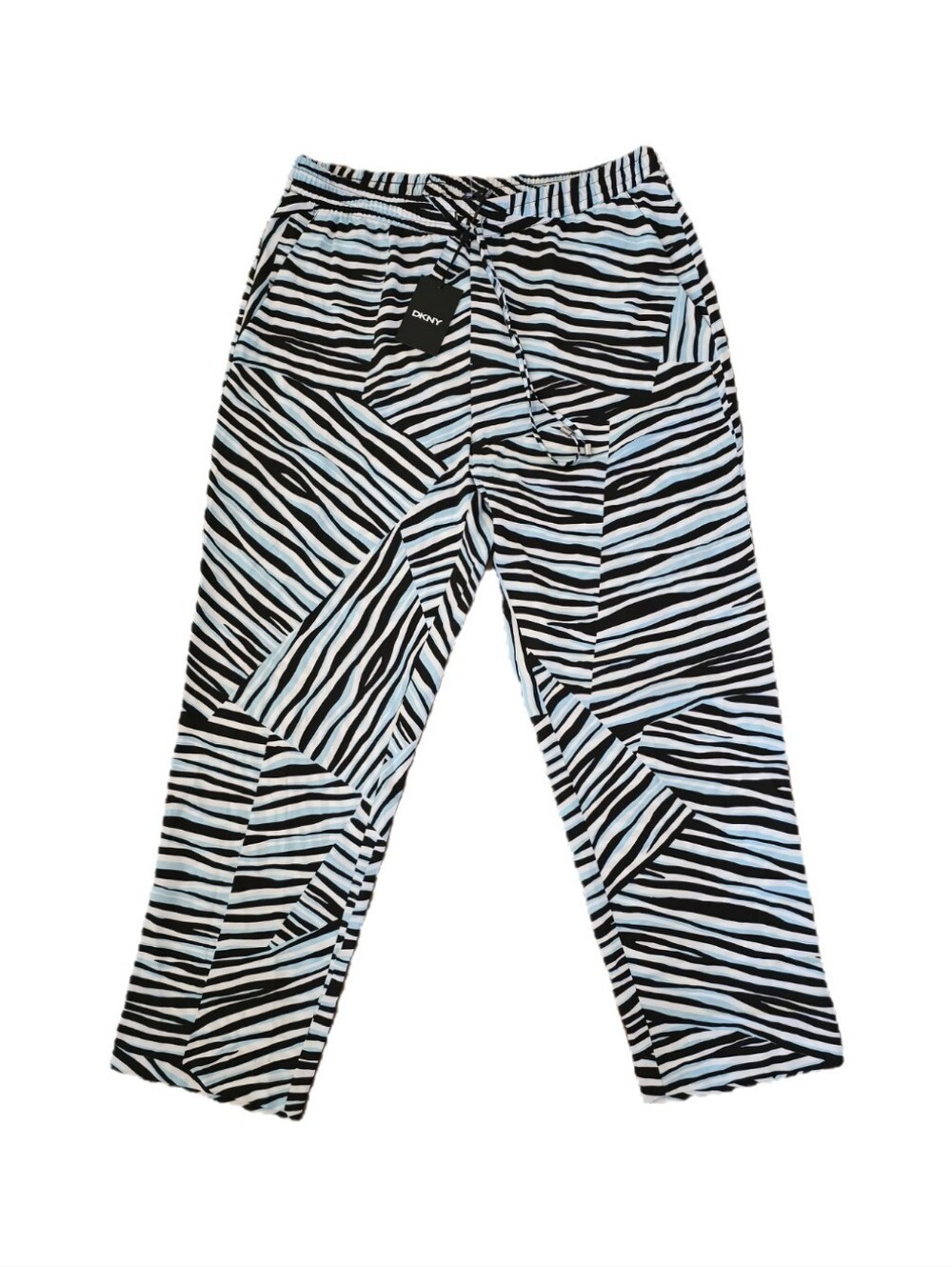 🆕NWT DKNY Printed Tie Waist Pull On Pants - Picture 4 of 11